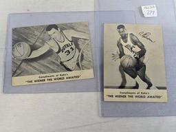 1962-63 Kahn's Basketball Lot of 2 - Oscar Robertson EX & Jack Twyman - VG-EX