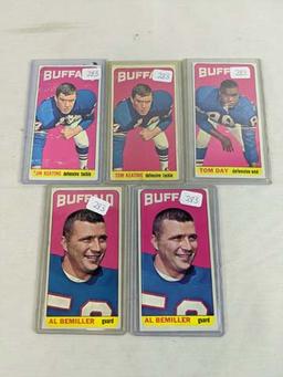 1965 Topps Football Lot of 5 Buffalo Bills