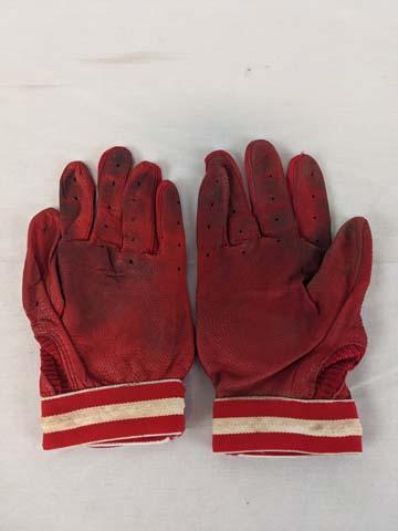 Pete O'Brian & Louis Medina game-used signed gloves