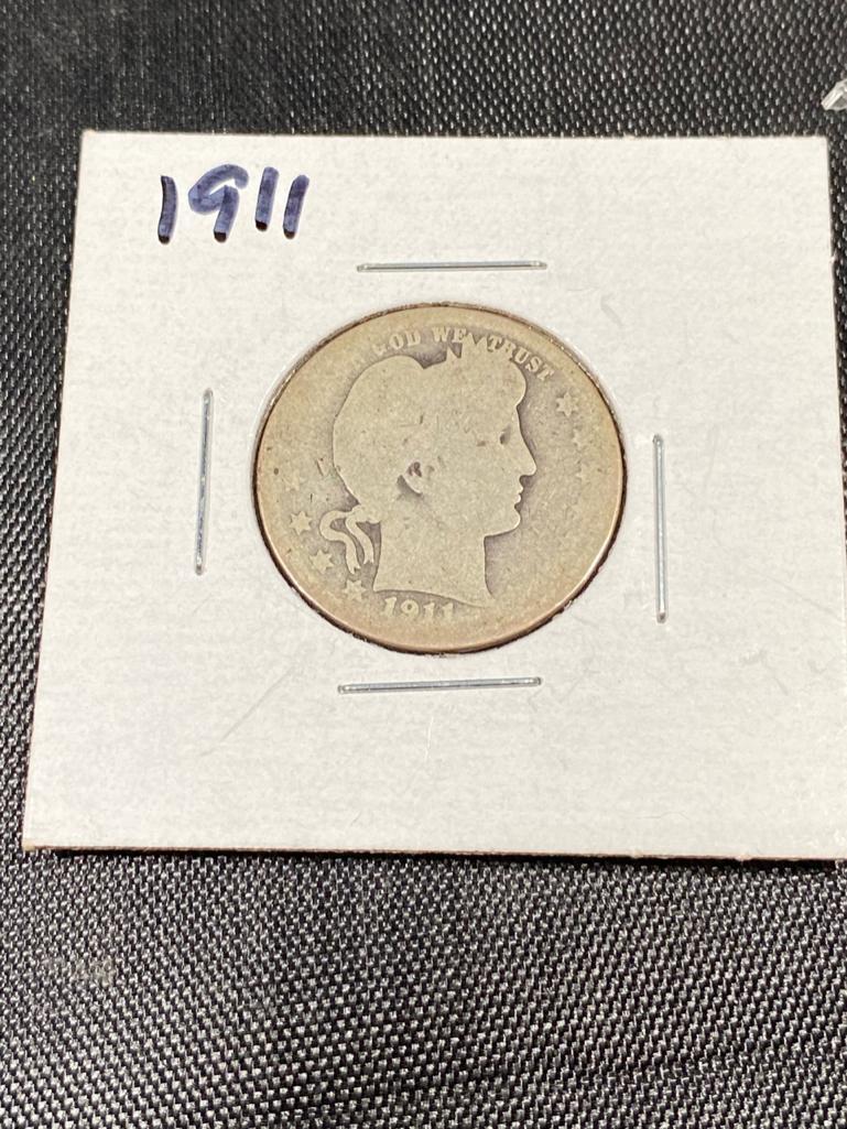 1911 Barber Quarter Dollar