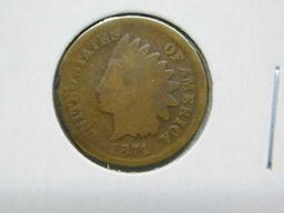 1871 INDIAN HEAD CENT (TOUGH DATE) G