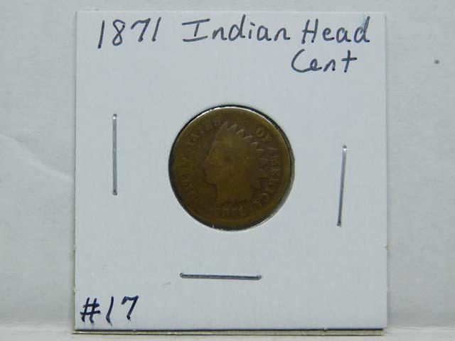 1871 INDIAN HEAD CENT (TOUGH DATE) G