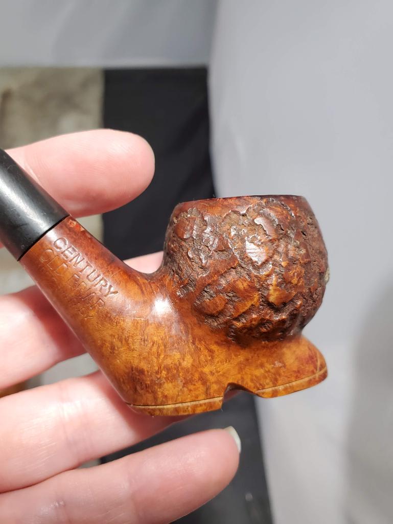 5 pipes, Wood Century Old Briar Italy Rossi Fratelli Rossi, Wood shoe century old Briar made in