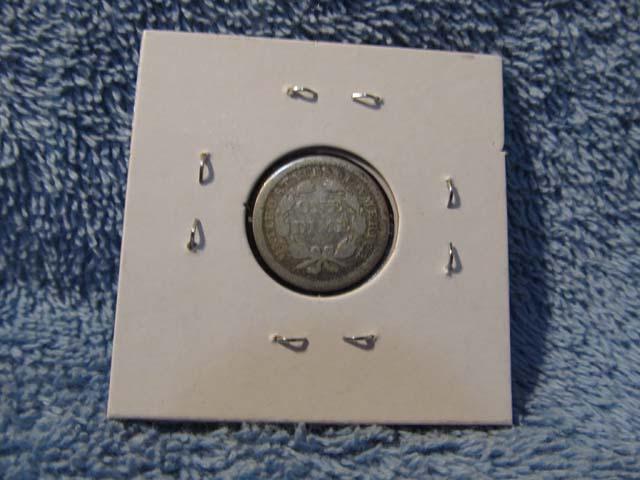 1854O SEATED DIME VG