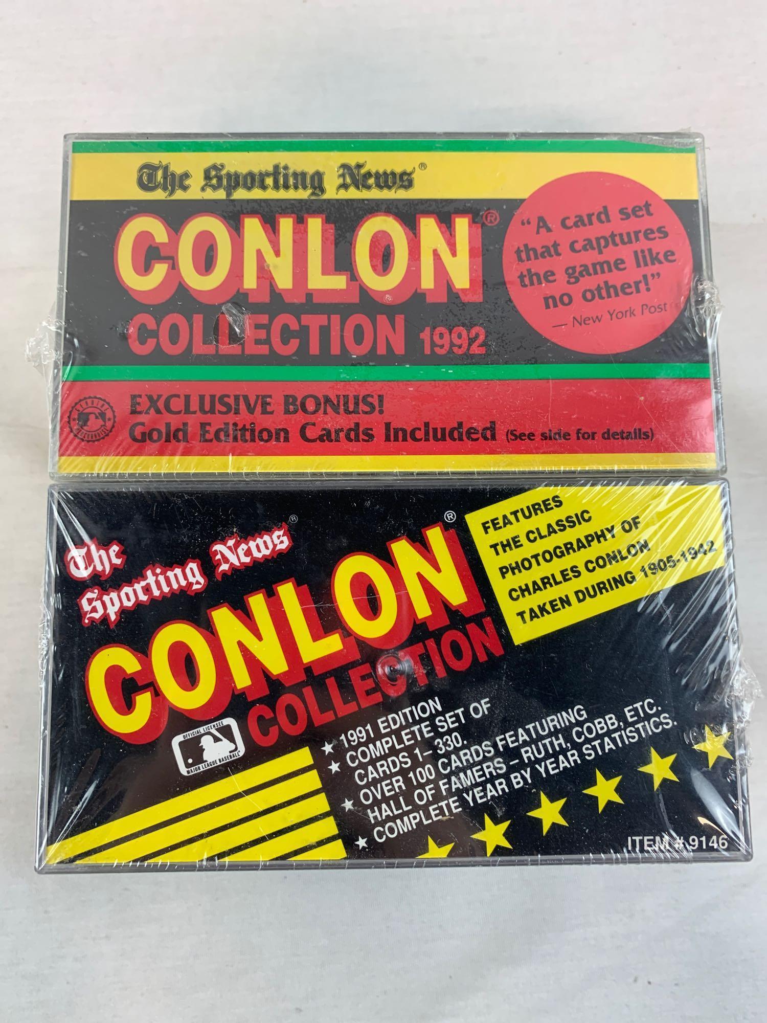 1991 & 1992 Conlon baseball factory sets