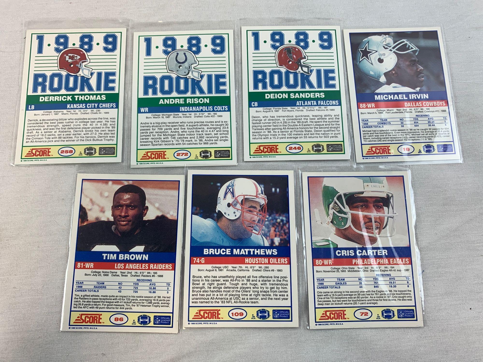 1989 Score football Rookie lot of 7