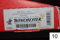 Winchester    Mod 9422    High-Grade    Cal .22 LR    SN: F692327    Condition: Like NIB