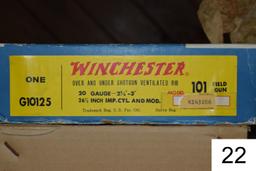 Winchester    Mod 101 Field    20 GA    26½"    Vent Rib    Imp. Cyl/Mod    SN: K243286    Condition