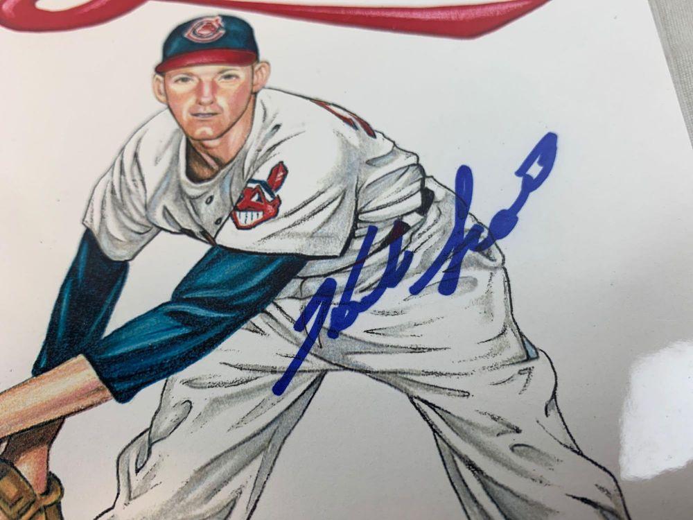 (2) Cleveland Indians Autographs – Carlos Baerga & Herb Score 8x10's