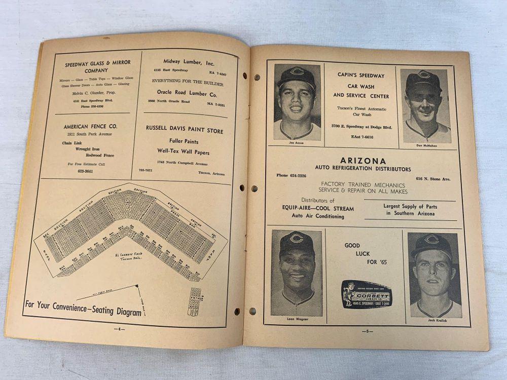 1965 Cleveland Indians vs. Boston Red Sox Program