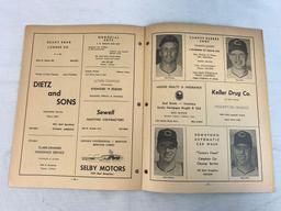 1965 Cleveland Indians vs. Boston Red Sox Program