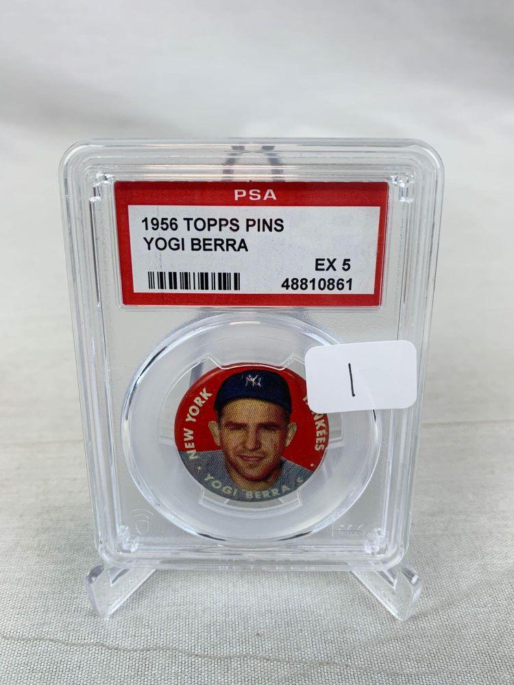 1956 Topps Pins Yogi Berra PSA 5