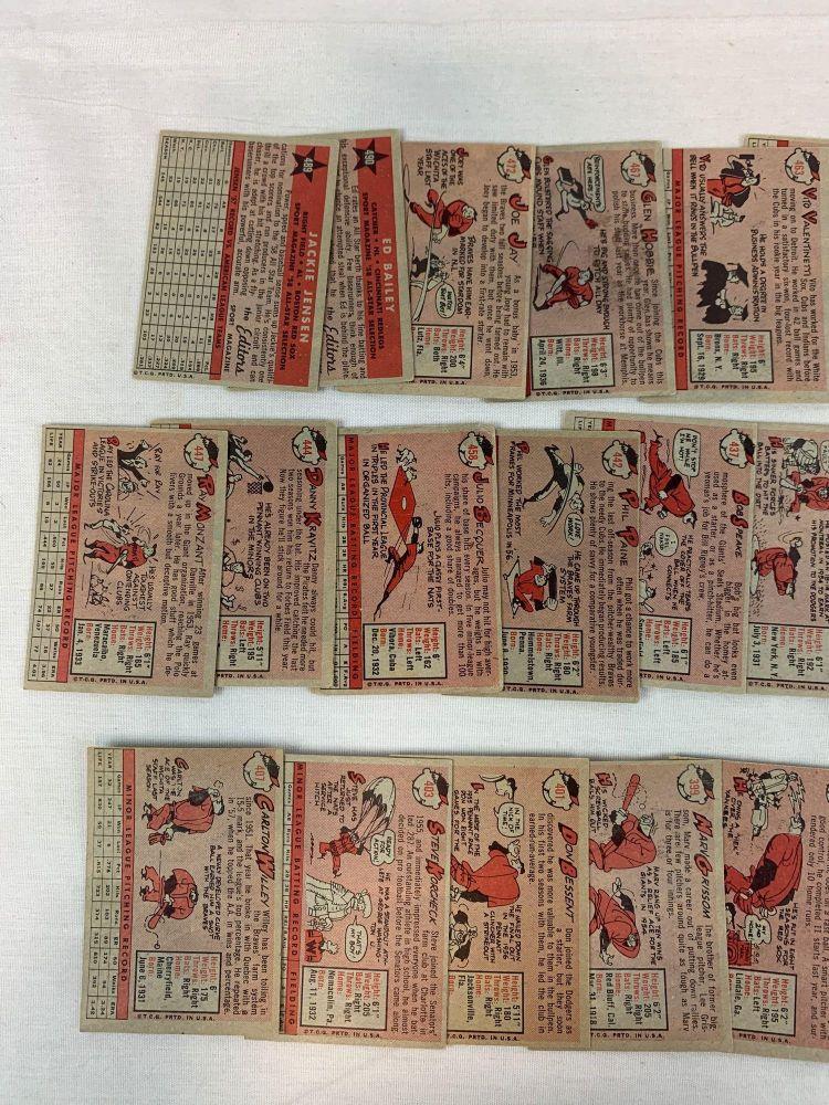 1958 Topps BB Lot