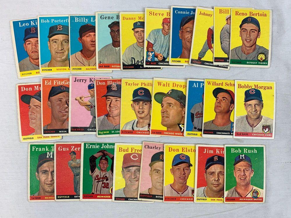 1958 Topps BB Lot