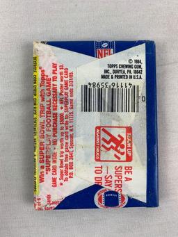 1984 Topps Football Unopened Pack