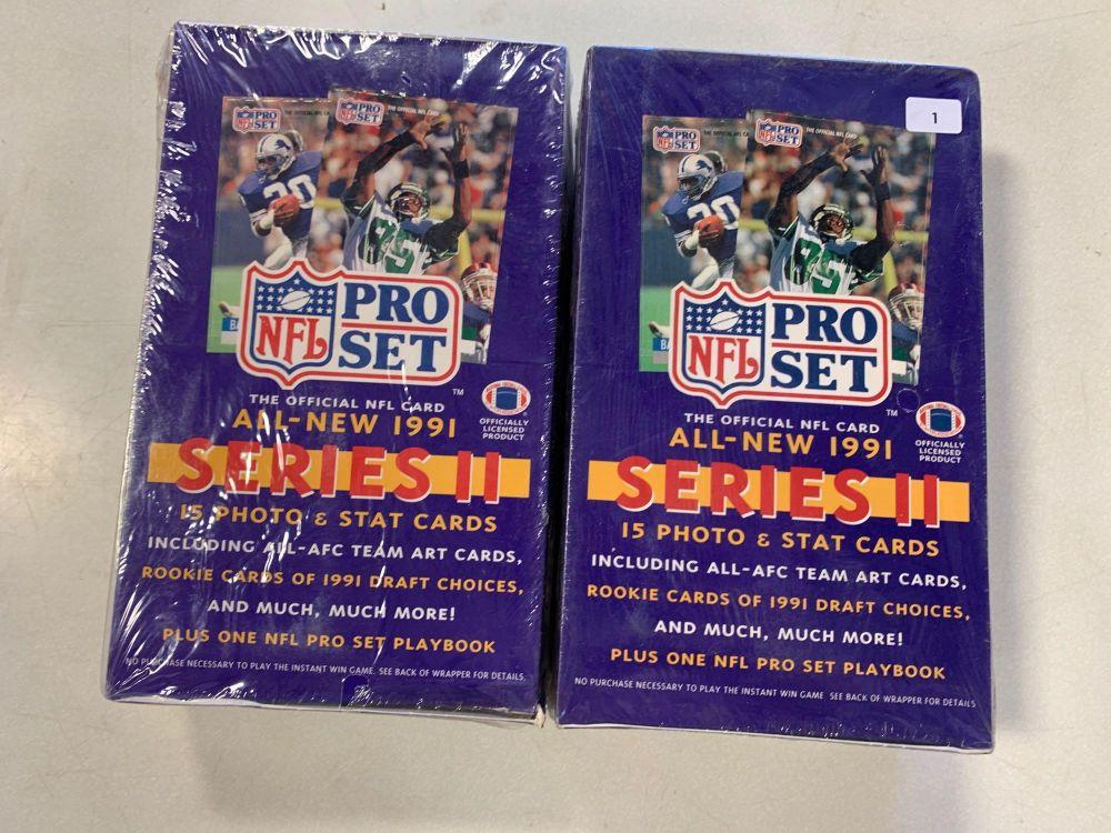 2-1991 Series 2 Pro Set Factory Sealed Wax Boxes