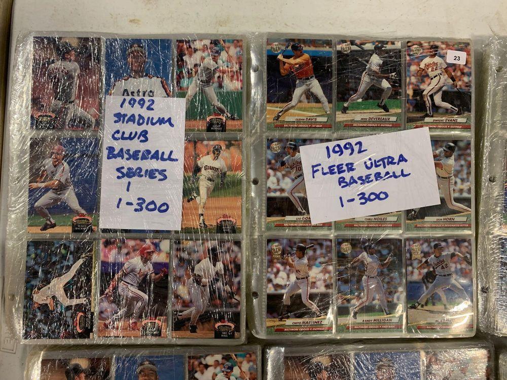 6-1992 Baseball Sets- Ultra, (4)Stadium Club, Donruss