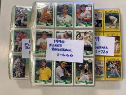 3-1990 Fleer Baseball Sets