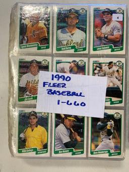 3-1990 Fleer Baseball Sets