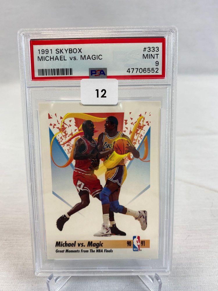 1991 Skybox Michael vs. Magic PSA 9