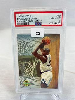 1993 Ultra Shaquille O'Neal Famous Nicknames PSA 8