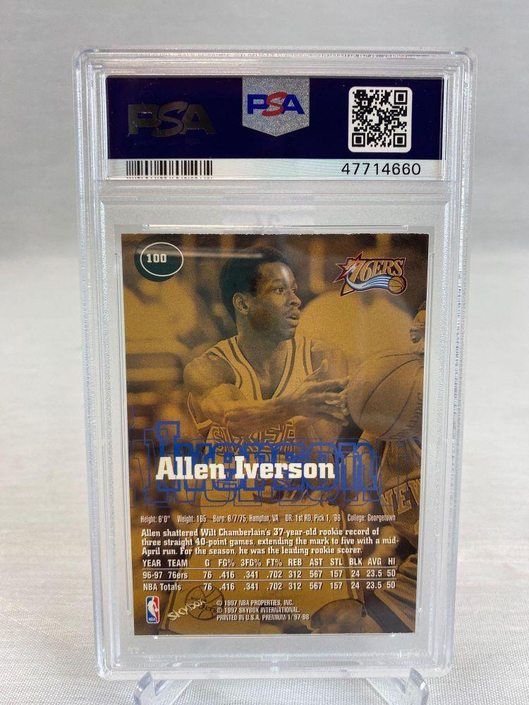 1997 Skybox Premium Allen Iverson PSA 9