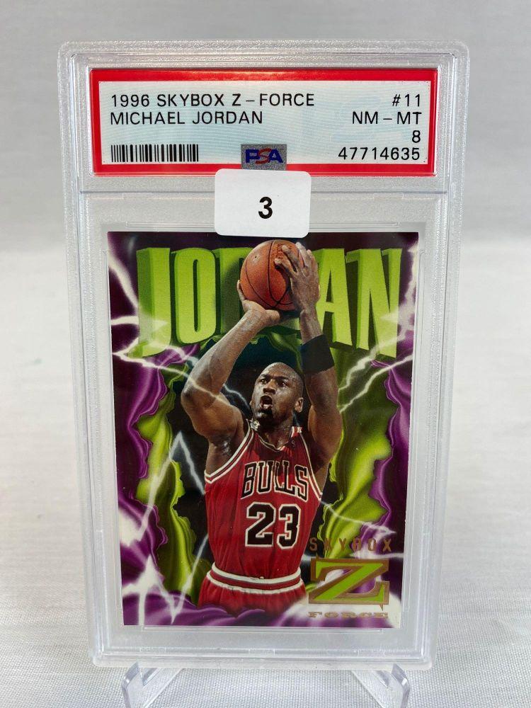 1996 Skybox Z-Force Michael Jordan PSA 8