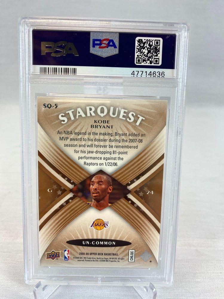 2008 Upper Deck Starquest Copper Kobe Bryant PSA 9