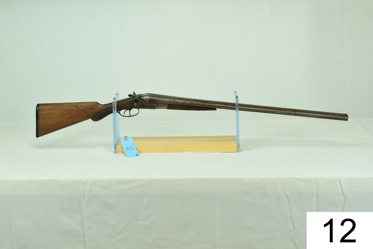 American Gun Co.    "Crescent"    SxS    12 GA    Hammers    SN: 171428    Condition: 15-20%