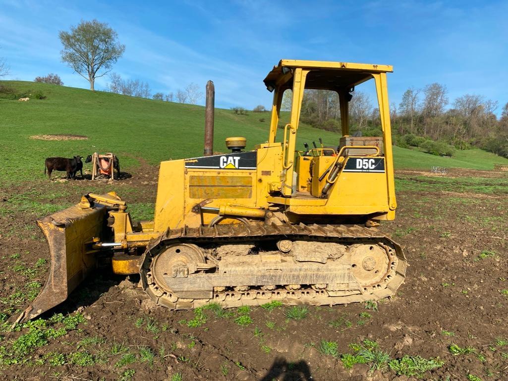 Cat D5C...Series III...Dozer...4994 Hrs....6 way...blade,...UC 75...%...;... SER. # 9DL02391