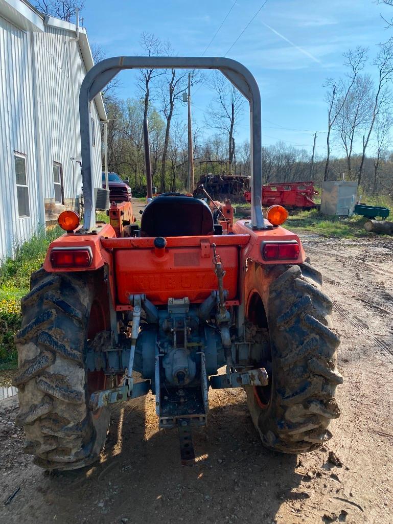 Kubota L4350 tractor open station 4x4, w/loader, 1308 hrs.