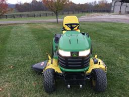 John Deere x750 Diesel lawn tractor 400 hours, 60? edge cut deck;
