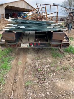 24? flatbed gooseneck trailer, tandem duals, (24k GVW)