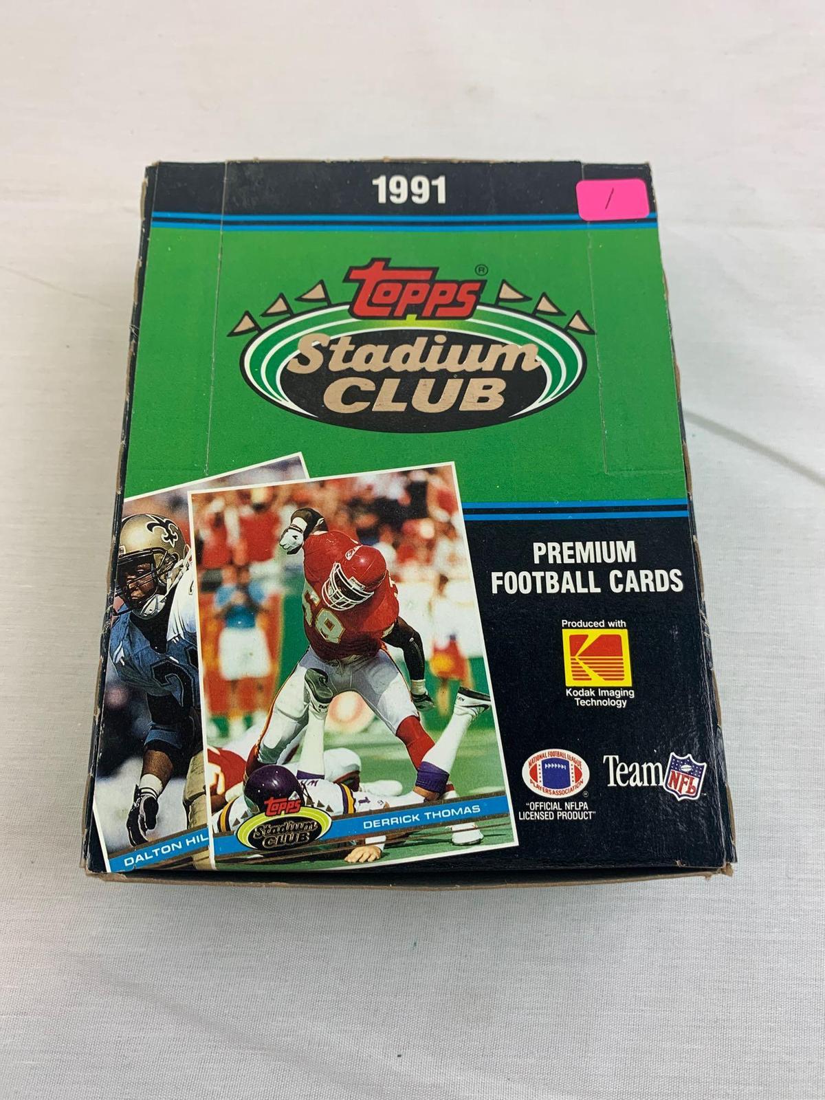 1991 Stadium Club football box, unopened