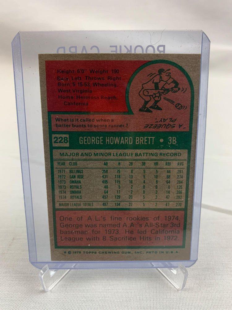 George Brett 1975 Topps Rookie