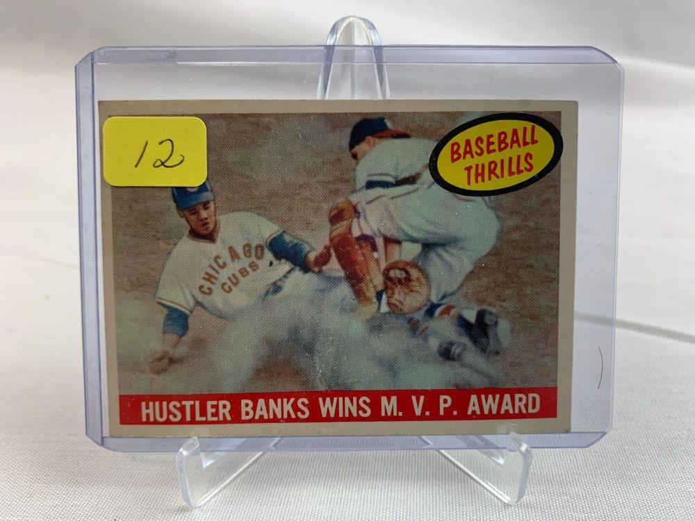 1959 Topps Ernie Banks Baseball Thrills