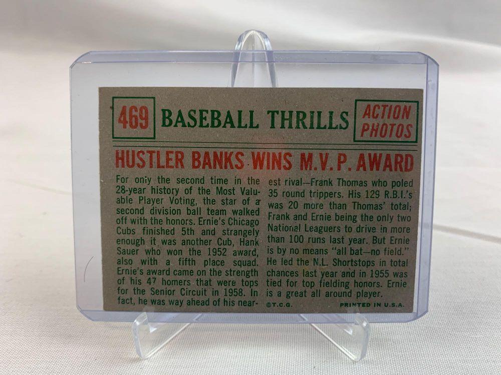 1959 Topps Ernie Banks Baseball Thrills