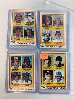 1978 Topps Rookie card lot w/ Trammell, Molitor, Murphy