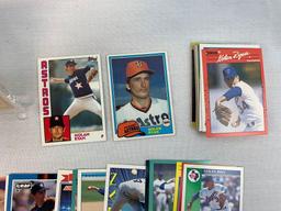 Nolan Ryan group of 200 cards plus a gold 22 caret card