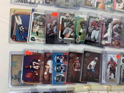 Lot of 105 Serial #'D football cards including Moss, Young, James, Davis, Harrison, Etc.