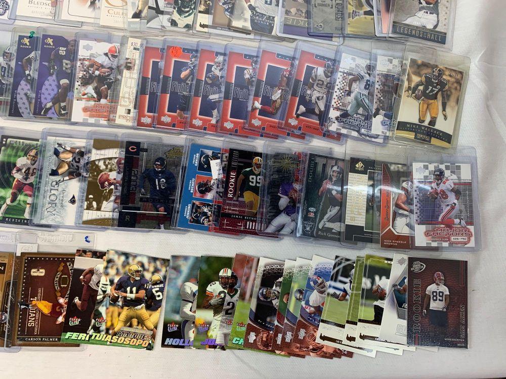 Lot of 100 Serial #'D football cards