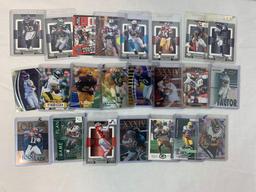 Lot of 100 Serial #'D football cards including Marino, Bettis, Davis, Bruce, Owens, Brown, Etc.