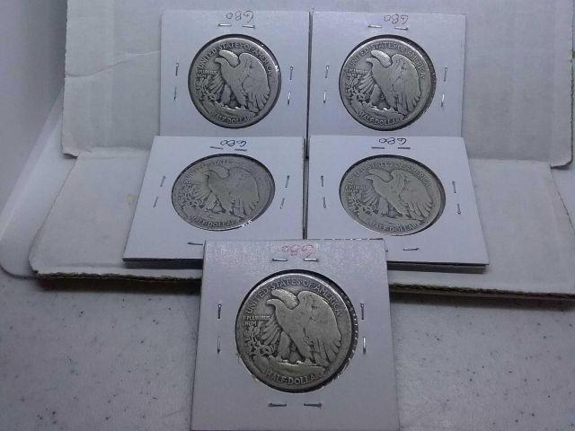 5-1917S REV. WALKING LIBERTY HALVES G-F