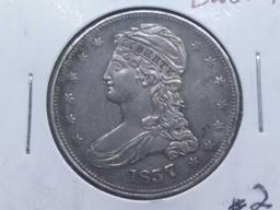 1837 BUST HALF (NICE) AU