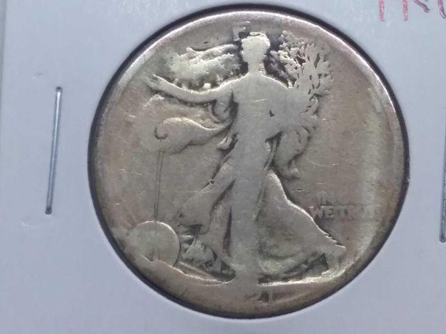 1921 WALKING LIBERTY HALF (SEMI KEY) AG