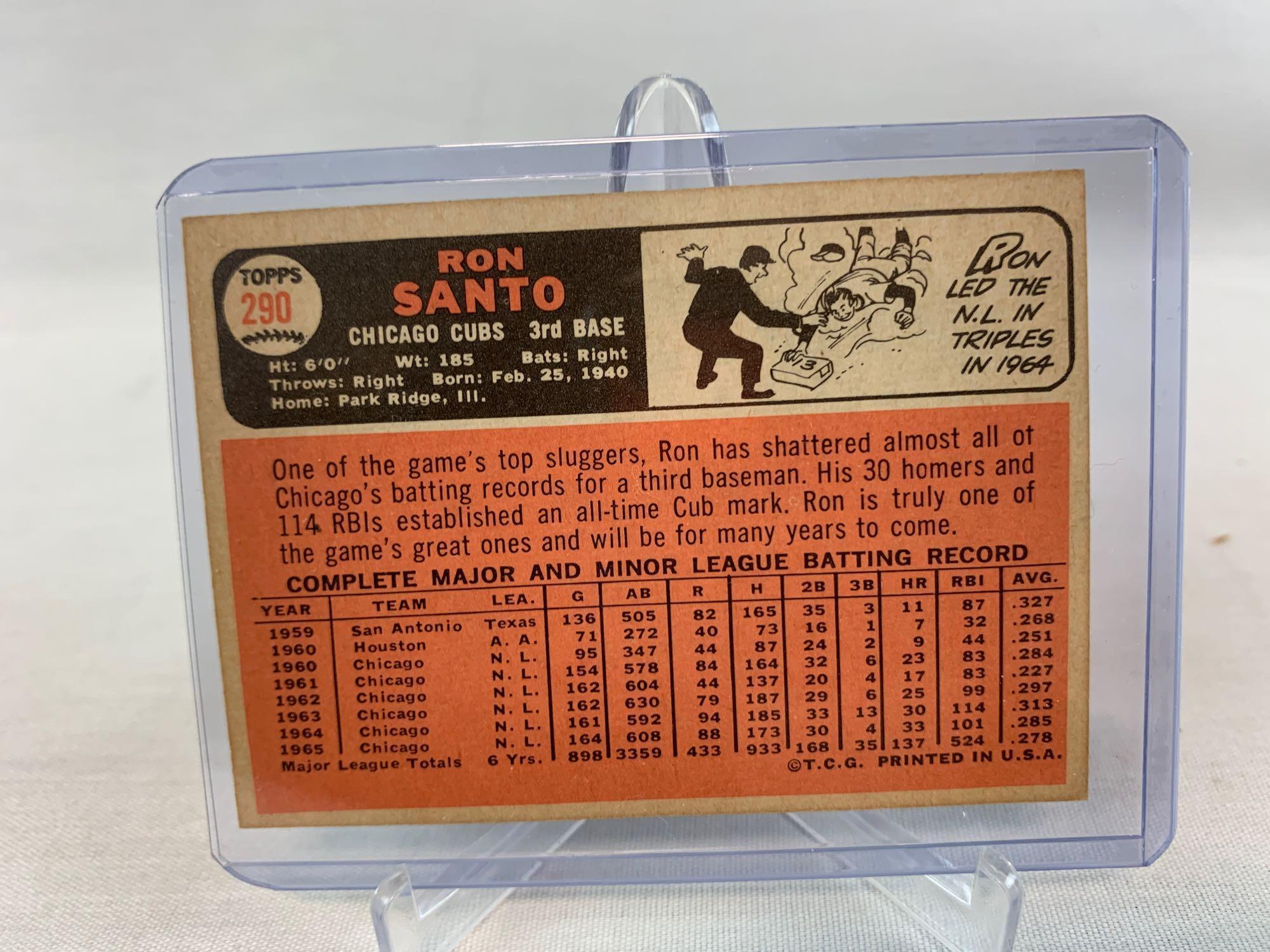 1966 Topps Ron Santo #290 NM Nice HOF