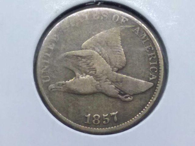 1857 FLYING EAGLE CENT VG