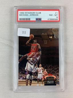 1992 Stadium Club Michael Jordan PSA 8