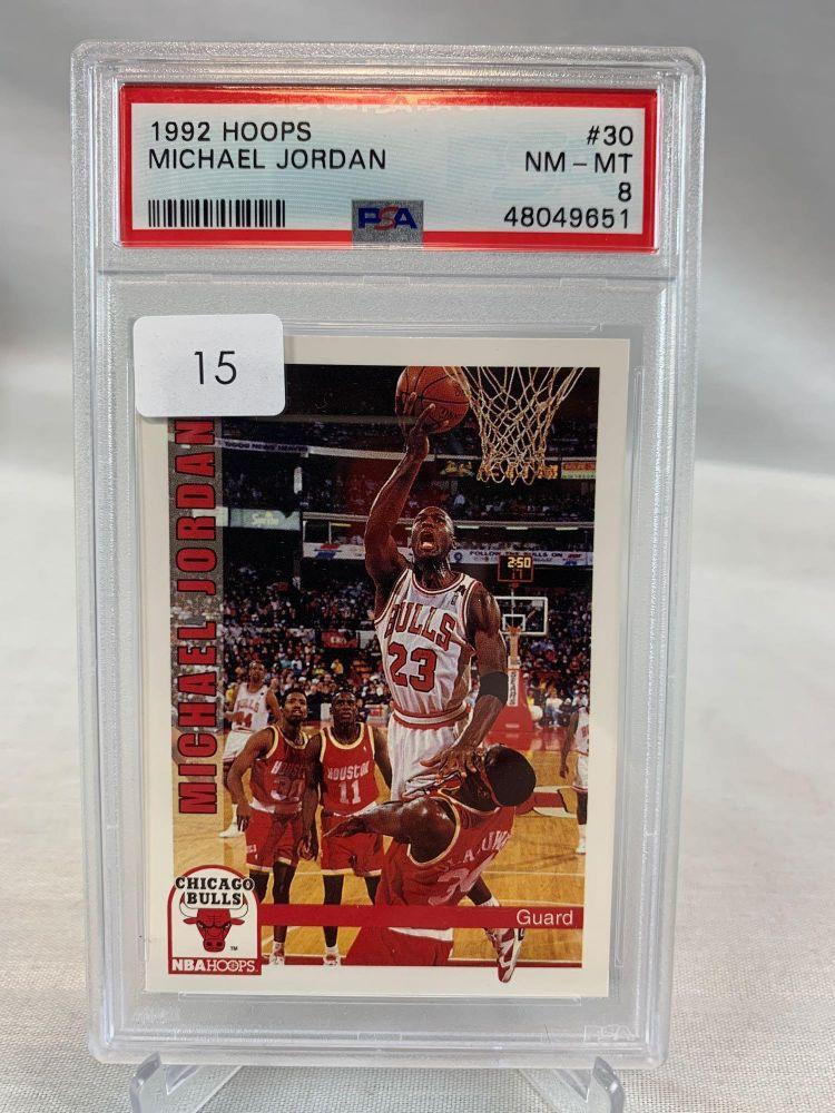 1992 Hoops Michael Jordan PSA 8