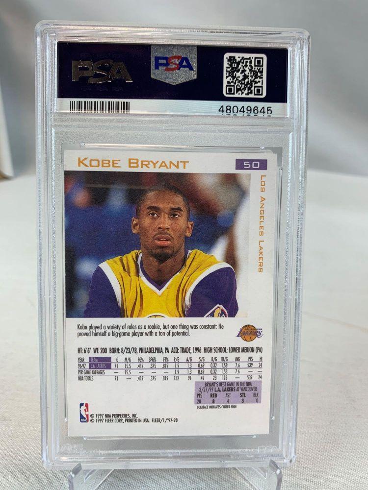 1997 Fleer Kobe Bryant PSA 8